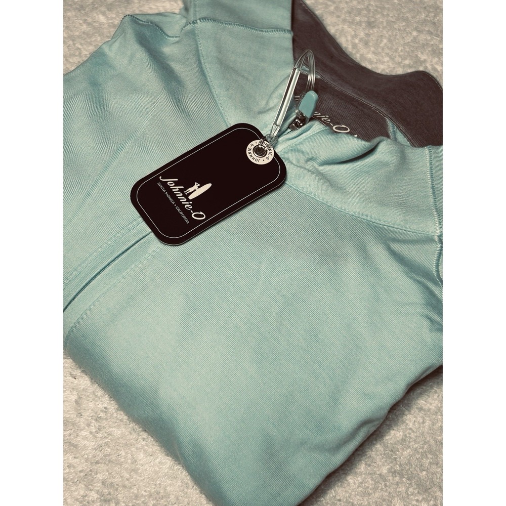 Johnnie-O Men's L Freeborne Performance 1/4 Zip Sardina Men's UPF 50 NWT
